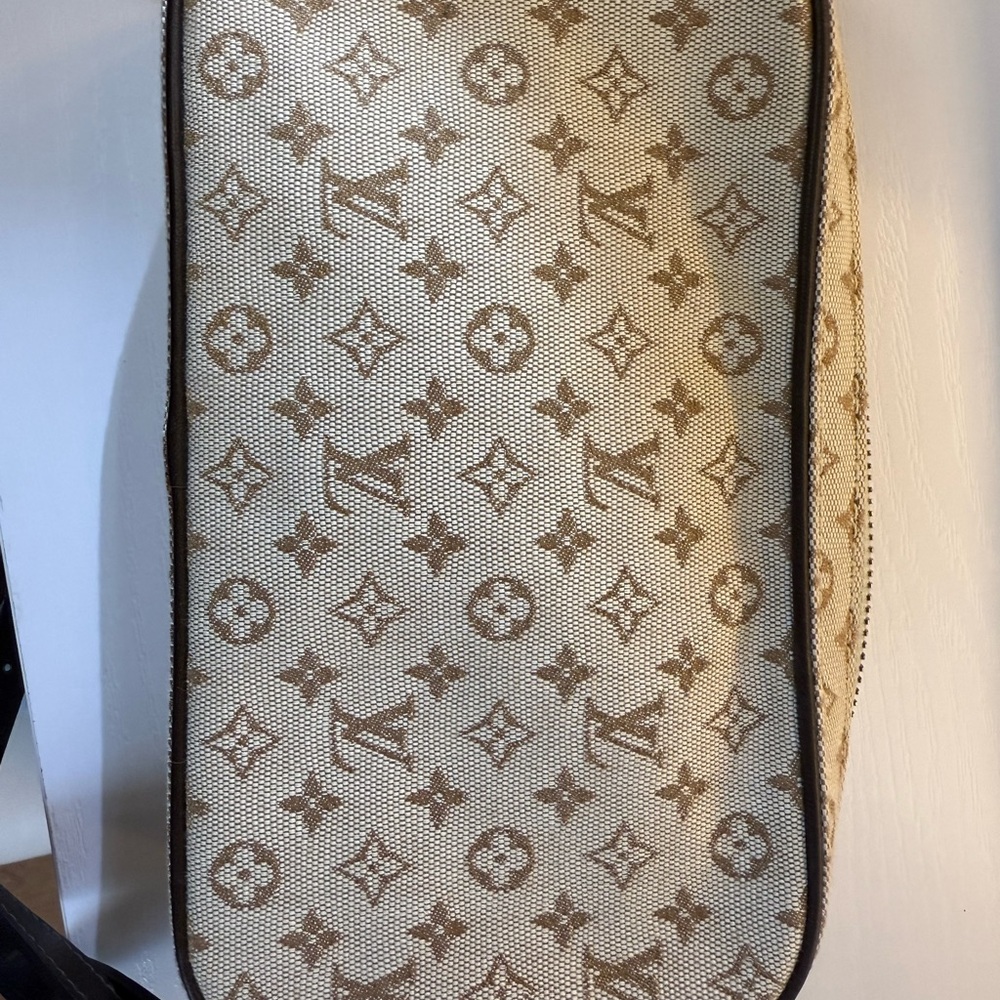 Louis Vuitton Monogram Mini Lin Canvas Shoulder Bag - Brown - Picture 2 of 14